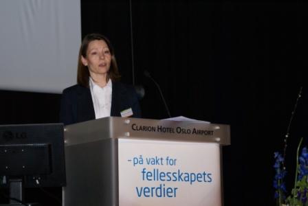 S�lve Monica Steffensen kunne stolt presentere KRDs rykende ferske veileder - 