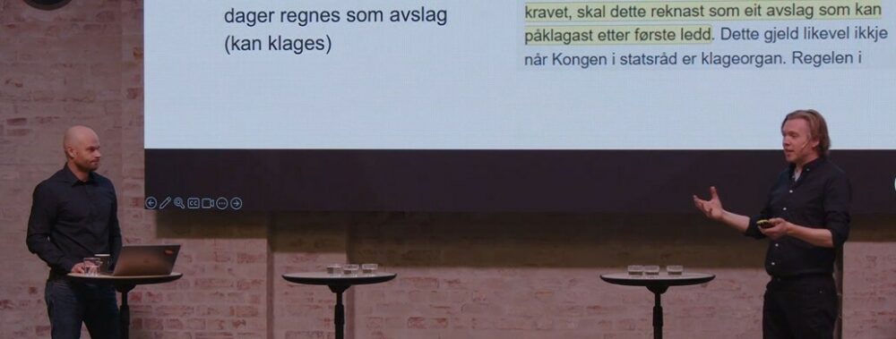 Skjermdump fra lansering av POU-rapport