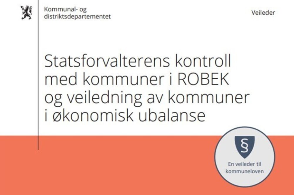 Utsnitt av forsiden til KDDs ROBEK-veileder