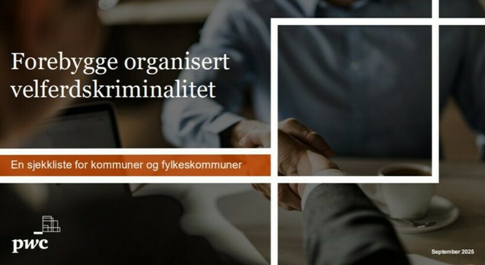 Utsnitt av sjekklistens forside