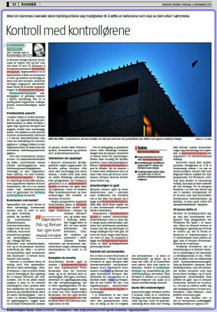 "Kontroll med kontrollørene" "Kontroll med kontrollørene"