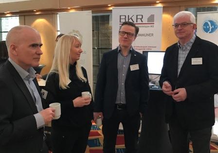 F.v.: Styreleder Per Olav Nilsen, NKRF, daglig leder Inger Anne Fredriksen, BKR, daglig leder Rune Tolke, NKRF og Knut Martin Glesne, nestleder, BKRs styre